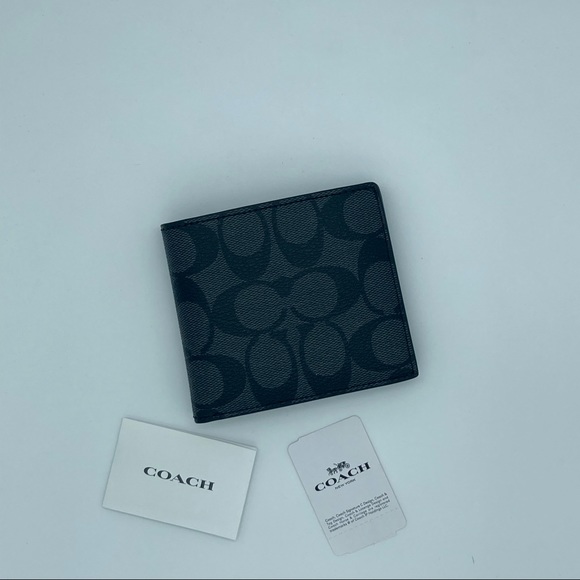 NWT COACH DOUBLE BILLFOLD WALLET IN SIGNATURE - Picture 11 of 11